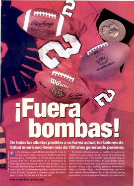 La historia del balón de fútbol americano - Noviembre 2001
