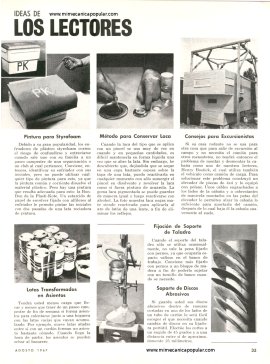 Ideas de los lectores -Agosto 1967