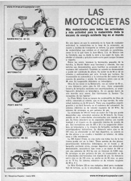 Las Motocicletas Carabela de Junio 1974