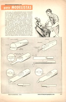 Perforadoras Para Modelistas - Noviembre 1951
