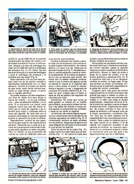 Cómo reconstruir motores pequeños - Junio 1988
