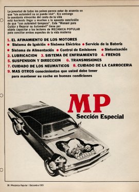 Cuidado del Automóvil -Diciembre 1973
