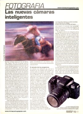 Fotografía: Las nuevas cámaras inteligentes -Abril 1992