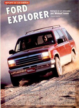 Reporte de los dueños: Ford Explorer 1991 -Abril 1992