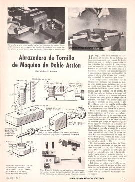 Abrazadera de Tornillo de Máquina de Doble Acción - Mayo 1969