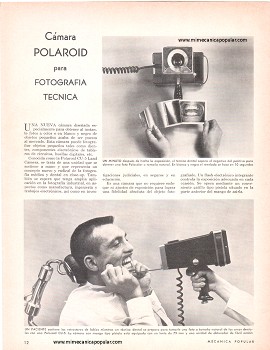 Cámara Polaroid para Fotografía Técnica - Mayo 1966