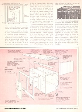 Construya estos muebles auxiliares - Noviembre 1973