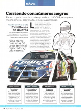 Corriendo con números negros -NASCAR - Septiembre 2005