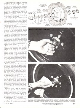 El Cuidado de los Cojinetes de las ruedas delanteras - Agosto 1968