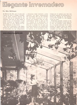 Elegante Invernadero - Noviembre 1976