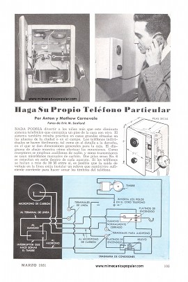 Haga Su Propio Teléfono Particular - Marzo 1951