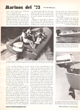 Más Potencia en los Motores Marinos del 73 - Enero 1973