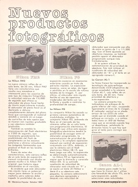 Nuevos productos fotográficos - Octubre 1982