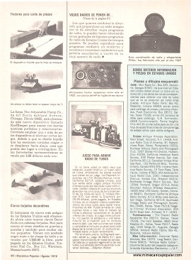 Viejos radios se ponen de moda - Agosto 1978