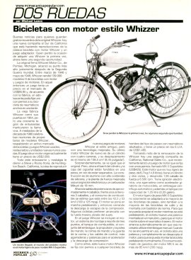Bicicletas con motor estilo Whizzer - Septiembre 1993