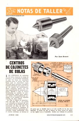Centros De Cojinetes De Bolas - Junio 1948