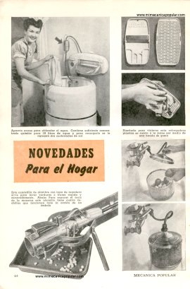 Novedades Para el Hogar - Julio 1947