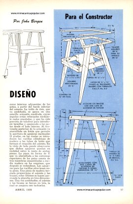 Silla de Capitán de Moderno Diseño  - Abril 1959