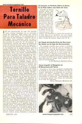 Tornillo Para Taladro Mecánico - Enero 1952