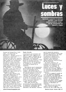 Fotografía -Luces y sombras - Octubre 1985