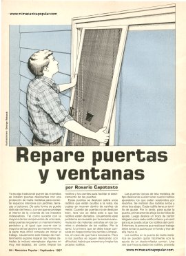Repare puertas y ventanas - Septiembre 1987