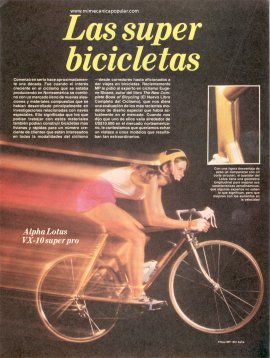 Las super bicicletas - Octubre 1982