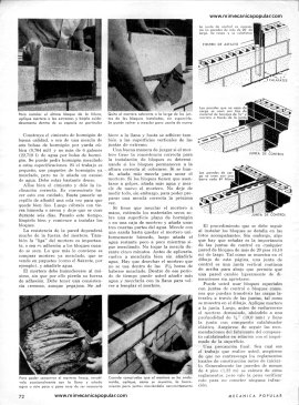 Aprenda a Colocar Bloques de Hormigón - Abril 1969