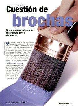 Una guía para seleccionar tus instrumentos de pintura - Abril 2003