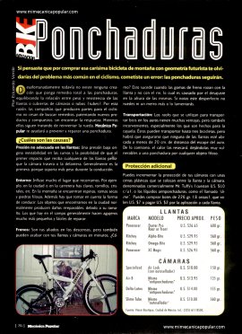 Mountain Bike - Ponchaduras -Octubre 1997