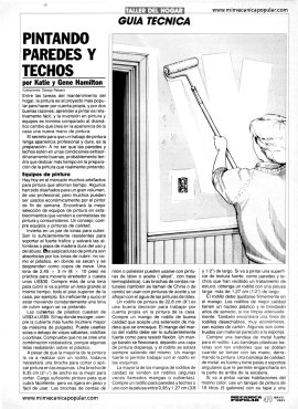 Pintando Paredes y Techos - Mayo 1991