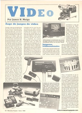 Video: Auge de juegos de video - Enero 1988