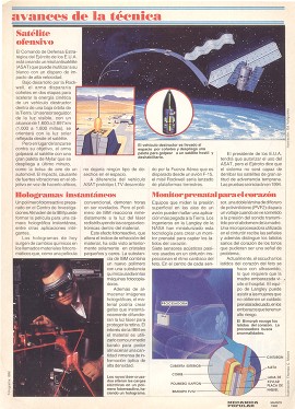 Avances... ...de la técnica - Marzo 1992