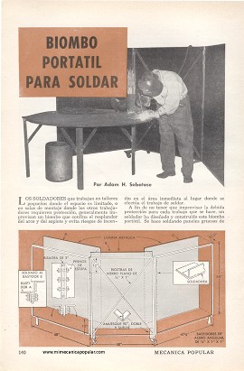 Biombo Portátil Para Soldar - Noviembre 1954