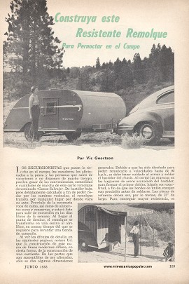 Construya este Resistente Remolque - Junio 1953