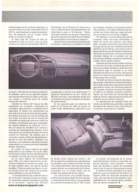 Ford Taurus del 92 - Enero 1992