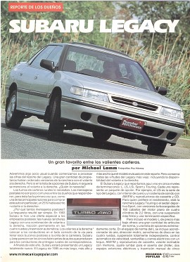 Informe de los dueños: Subaru Legacy - Noviembre 1994