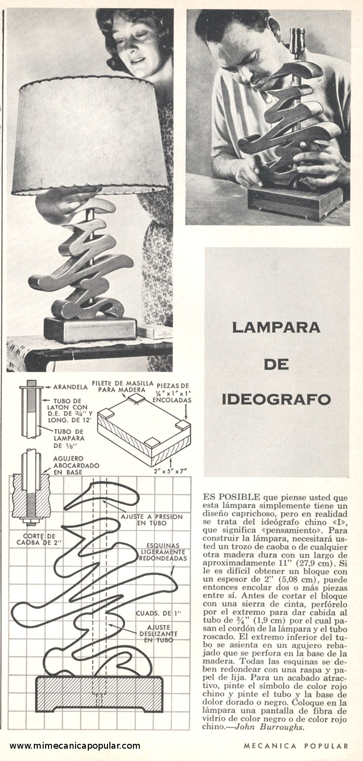 Lámpara de Ideógrafo - Noviembre 1964