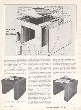Dos Practicas Mesas para el Teléfono - Marzo 1970
