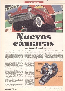 Nuevas cámaras fotográficas - Agosto 1991