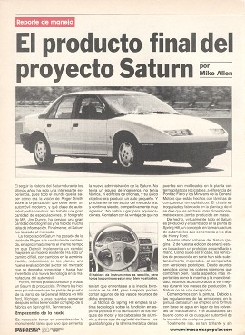 El producto final del proyecto Saturn - Febrero 1991