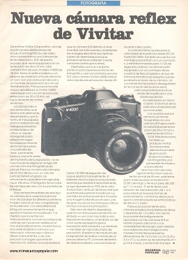 Cámara reflex de Vivitar V4000 -Marzo 1994