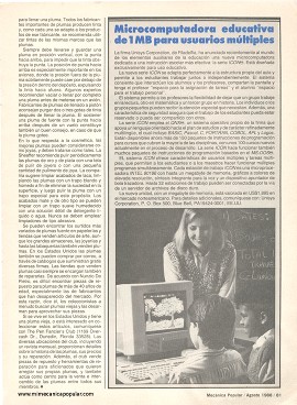 Tecnología para escribir - Agosto 1988