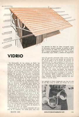 Toldos de Fibra de Vidrio - Mayo 1960