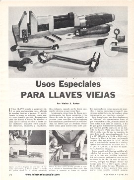 Usos Especiales Para Llaves Viejas - Mayo 1968