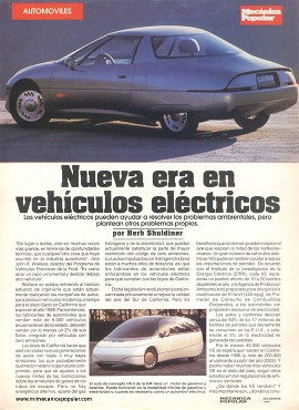 Nueva era en vehículos eléctricos - Diciembre 1991