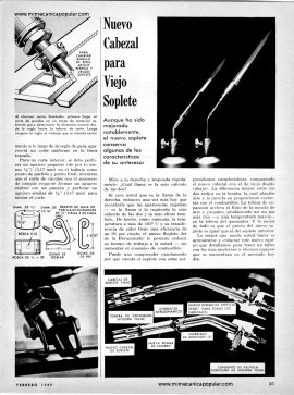 Accesorios de Soplete para Cortes Perfectos - Febrero 1969