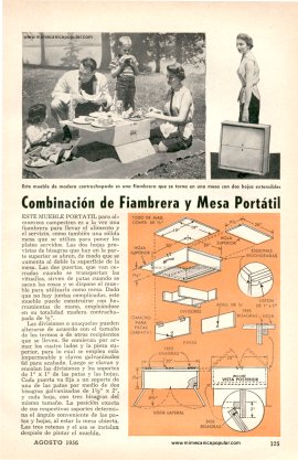 Combinación de Fiambrera y Mesa Portátil - Agosto 1956