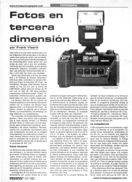Fotos en tercera dimensión - Agosto 1990