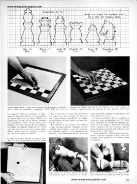 Construya este Tablero de Ajedrez con Azulejos - Marzo 1968