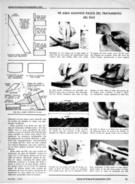 Tratamiento para Afilar Herramientas de Filo Biselado - Enero 1969